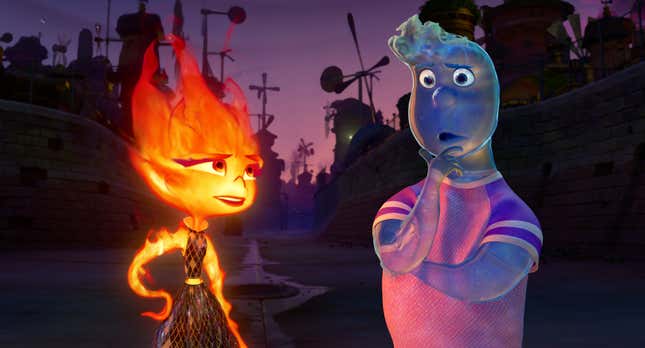 Imagen para el artículo titulado Elemental demuestra que Pixar está en su mejor momento cuando toma grandes cambios